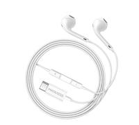Mayaxess, Cuffie cablate USB-C per Pixel 8a con microfono integrato, Bianco