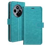 Mayaxess Custodia a libro per Xiaomi Redmi 14C con cinghia a mano Turchese
