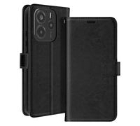 Mayaxess Custodia a Portafoglio con Cordino per Xiaomi Redmi Note 14 4G, Nero