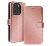 Mayaxess Custodia a Portafoglio con Cordino per Xiaomi Redmi Note 14 4G, Rosa Champagne