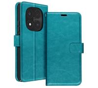 Mayaxess Custodia a Portafoglio con Laccetto per Redmi Note 14 Pro e Pro Plus, Turchese