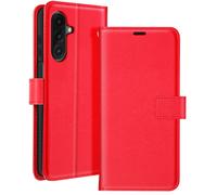 Mayaxess Custodia a Portafoglio con Laccetto per Samsung Galaxy A26, Rosso