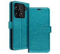 Mayaxess, Custodia a Portafoglio con Laccetto per Xiaomi 15, Turchese