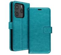 Mayaxess Custodia a Portafoglio con Laccetto per Xiaomi Redmi Note 14 5G, Turchese