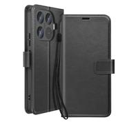 Mayaxess, Custodia a Portafoglio per Xiaomi 17T con Cordino e Supporto, Nero