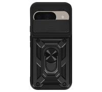 Mayaxess Custodia antiurto per Google Pixel 9 Pro con anello per la fotocamera, Nero