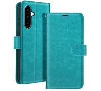 Mayaxess Custodia per Samsung Galaxy A56, portafoglio con cinturino da polso., Turchese