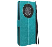 Mayaxess Custodia per Honor Magic 6 Lite portafoglio funzione supporto cordino, Turchese