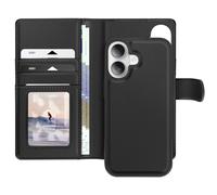 Mayaxess Custodia per iPhone 16 con cover rimovibile, Nero