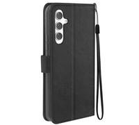 Mayaxess Custodia per Samsung A54 5G portafoglio funzione supporto e cordino, Nero