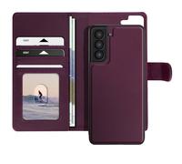 Mayaxess Custodia per Samsung Galaxy S21 con Cover Rimovibile, Viola