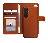 Mayaxess Custodia per Samsung Galaxy S24 con Cover Rimovibile, Marrone