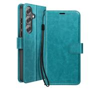 Mayaxess, Custodia Portafoglio per Galaxy S25 FE con Laccetto e Funzione Stand