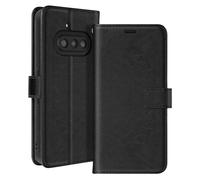 Mayaxess Custodia Vintage a Libro con Supporto per Nothing Phone 3a, Nero