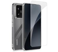 Mayaxess Pack di Protezione per Xiaomi 15 Custodia Morbida e Vetro Temperato, Trasparente