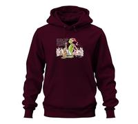 Maybe Christmas Isn't About The Lights Grinch - Felpa con cappuccio e cappuccio unisex, bordeaux, S