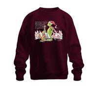 Maybe Christmas Isn't About The Lights Grinch - Felpa natalizia divertente unisex, bordeaux, S