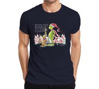 Maybe Christmas Isn't About The Lights Grinch - Maglietta da uomo, blu navy, S