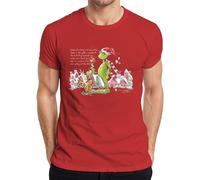 Maybe Christmas Isn't About The Lights Grinch - Maglietta da uomo, Colore: rosso, S