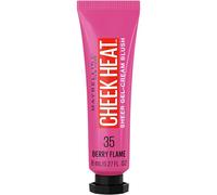 Maybelline Cheek Heat Gel Cream Blush Makeup, Lightweight, Breathable Feel, Sheer Flush Of Color, look naturale, Dewy Finish, Oil-Free, Berry Flame, 0,27 Fl Oz