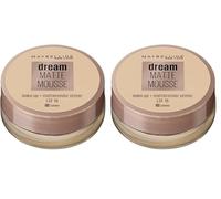 Maybelline, Dream Matte mousse, fondotinta, Jade (Confezione da 2)