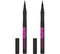 Maybelline Eyestudio Master Precise All Day Waterproof Liquid Eyeliner Makeup Nero 2 pezzi (la confezione puÃ² variare)