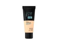 Maybelline New York Fondotinta Fit Me Matte&Poreless, Finish Opacizzante e Fissante, Tonalità: 112 Soft Beige