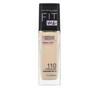 Maybelline Fit Me! Luminous + Smooth Foundation fondotinta liquido per l' unificazione della pelle e illuminazione 110 Porcelain 30 ml