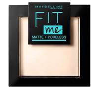 Maybelline New York Fit Me Matte & Poreless Cipria Opacizzante Colore 105 Natural con Applicatore e Specchietto