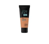 Maybelline Fit Me Mate Y Afinaporos Tono 334 Warm Tan Base De Maquillaje Calca A Tu Tono Y Textura Pieles Oscuras - 30Ml