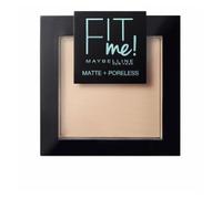 Maybelline New York Fit Me Matte&Poreless Cipria Opacizzante e Fissante, Pennello e Specchietto Inclusi, 115 Ivory