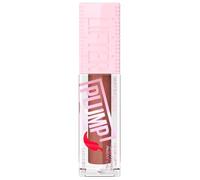 Maybelline Gloss per labbra effetto rimpolpante immediato e volume XXL, arricchito con peperoncino, Lifter Plump, tinta Cocoa Zing, 5, 4 ml