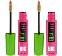 Maybelline Great Lash Big Whabile Mascara Volumizzante ispessimento Mascara Mascara Blacks Black 2 Conte