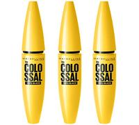 Maybelline Maschera New York Volum Express, The Colossal, 100% Nero, 3 x 10, 7 ml
