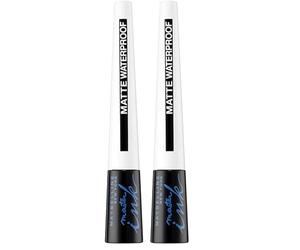 Maybelline Master Ink Matte, eyeliner, 12 g, nero (Confezione da 2)