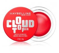 Maybelline New York Mousse Colorata Guance e Labbra, Fino a 14 Ore di Colore*, Formula Ultra Pigmentata, Finish Blur-Matte, Texture Leggera, Cloudtopia, Tonalità: 03 Divine Crimson, 5g
