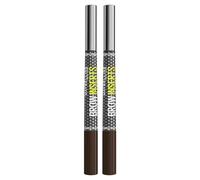 Maybelline New York Brow Inserts Penna Moltiplica Sopracciglia 2in1 Colore 05 Deep Brown con Doppio Applicatore Punta Tripla e Pettinino Formula in Gel Waterproof - 2 Penne Sopracciglia