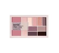 Maybelline New York City Kit Palette Ombretti Total Look Pink Edge, Set con 8 Ombretti, 1 Blush e 1 Illuminante Viso