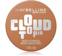 Maybelline New York Mousse Colorata Guance e Labbra, Fino a 14 Ore di Colore*, Formula Ultra Pigmentata, Finish Blur-Matte, Tonalità: 12, Toasted Sky