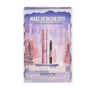 Maybelline New York Confezione Regalo, MAKE-UP IN THE CITY DI MAYBELLINE NEW YORK CON MASCARA SKY HIGH CLASSIC E MINI MATITA OCCHI TATTOO LINER GEL PENCIL BLACK
