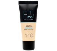 Maybelline Fit Me Fondotinta Viso, 110 Porcelain