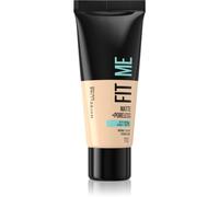 MAYBELLINE NEW YORK Fit Me! Matte+Poreless fondotinta matte per pelli normali e miste colore 110 Porcelain 30 ml
