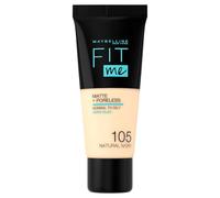 Maybelline New York Fit Me Matte+Poreless Fondotinta Opacizzante, 105 Natural Ivory
