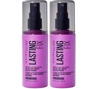 Maybelline New York Fixier-Spray, Lasting Fix Make Up Setting Spray, opaco e duraturo, trasparente (Confezione da 2)