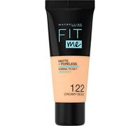Maybelline New York Fondotinta Coprente Opacizzante Fit Me Matte&Poreless, Colore Uniforme, Pori Minimizzati, 122 Creamy Beige