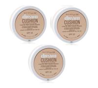 Maybelline New York Fondotinta dream cushion 30 sable, Set di 3