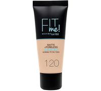 Maybelline New York Fondotinta Fit Me Matte&Poreless, Finish Opacizzante e Fissante, Tonalità: 120 Classic Ivory