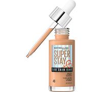 Maybelline New York - Fondotinta fluida, per la cura della pelle, con vitamina C, lunga durata, 24 ore, formula vegana, Superstay Skin Tint, tinta 48-30 ml