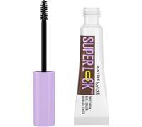 Maybelline Super Lock Brow Glue Gel per sopracciglia, Deep Brown