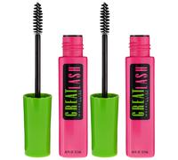 Maybelline New York Great Lash Mascara Lavabile Trucco Marrone Nero 2 Pezzi